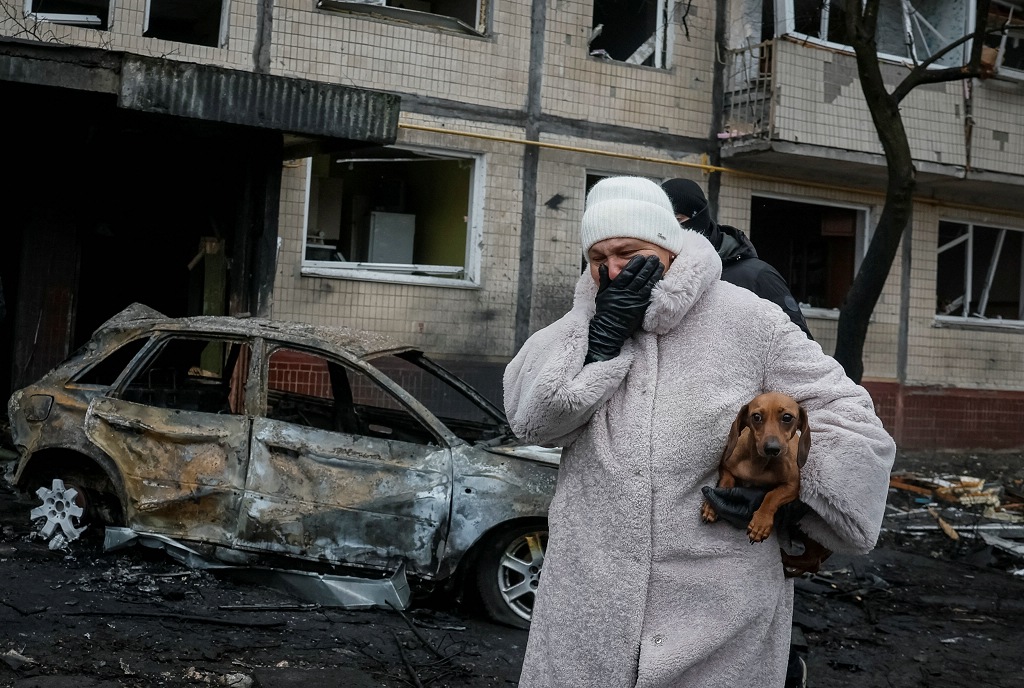 Ataques russos atingiram zona residencial em Kiev, a 13 de Dezembro