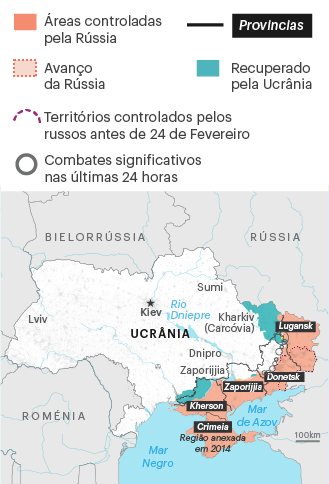 Reconhecimento russo de regiões separatistas da Ucrânia só é