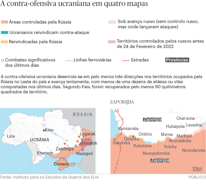 mapa da Ucrânia e Zaporijia