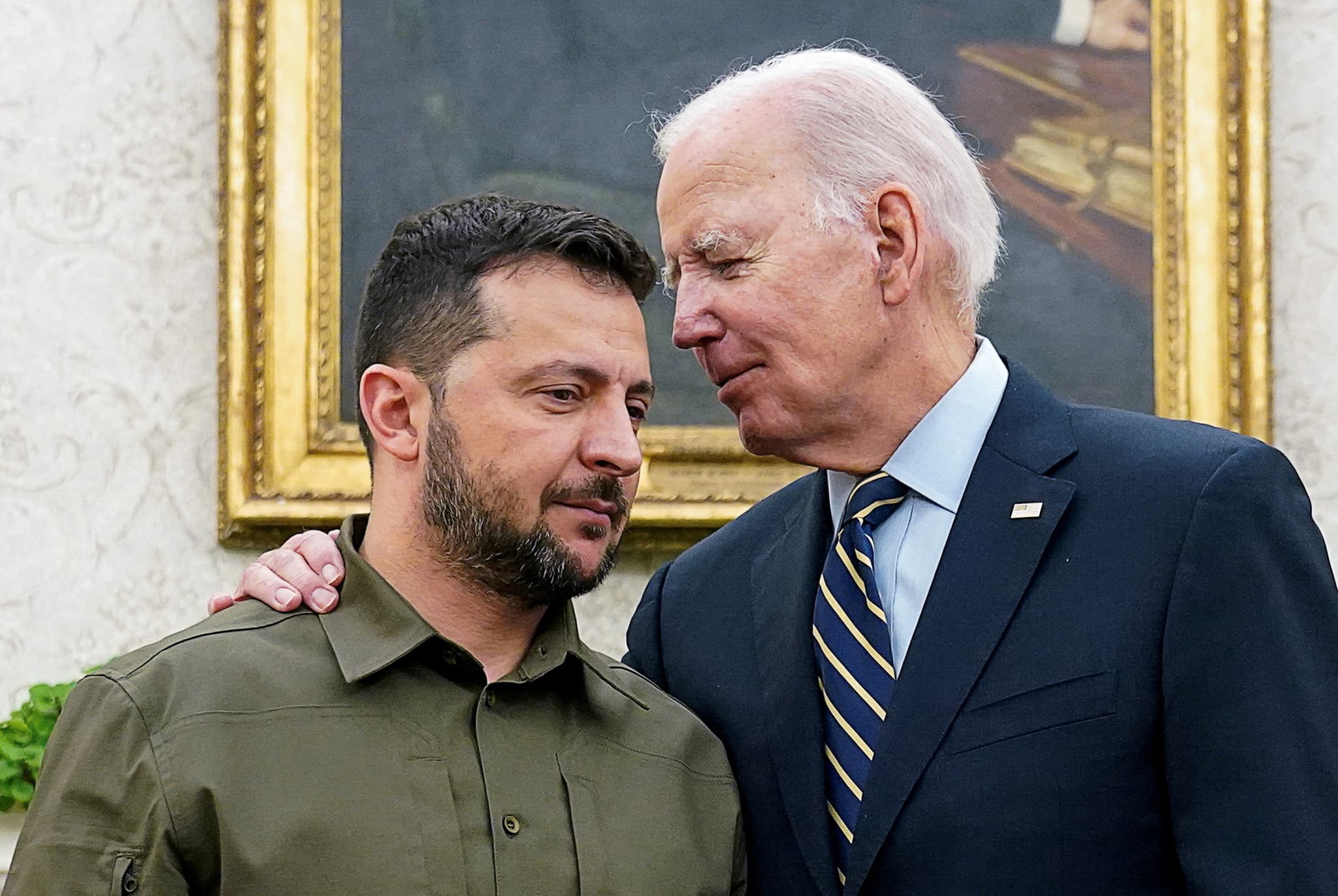 Volodymyr Zelensky, Presidente ucraniano, foi recebido na Casa Branca por Joe Biden, chefe de Estado norte-americano